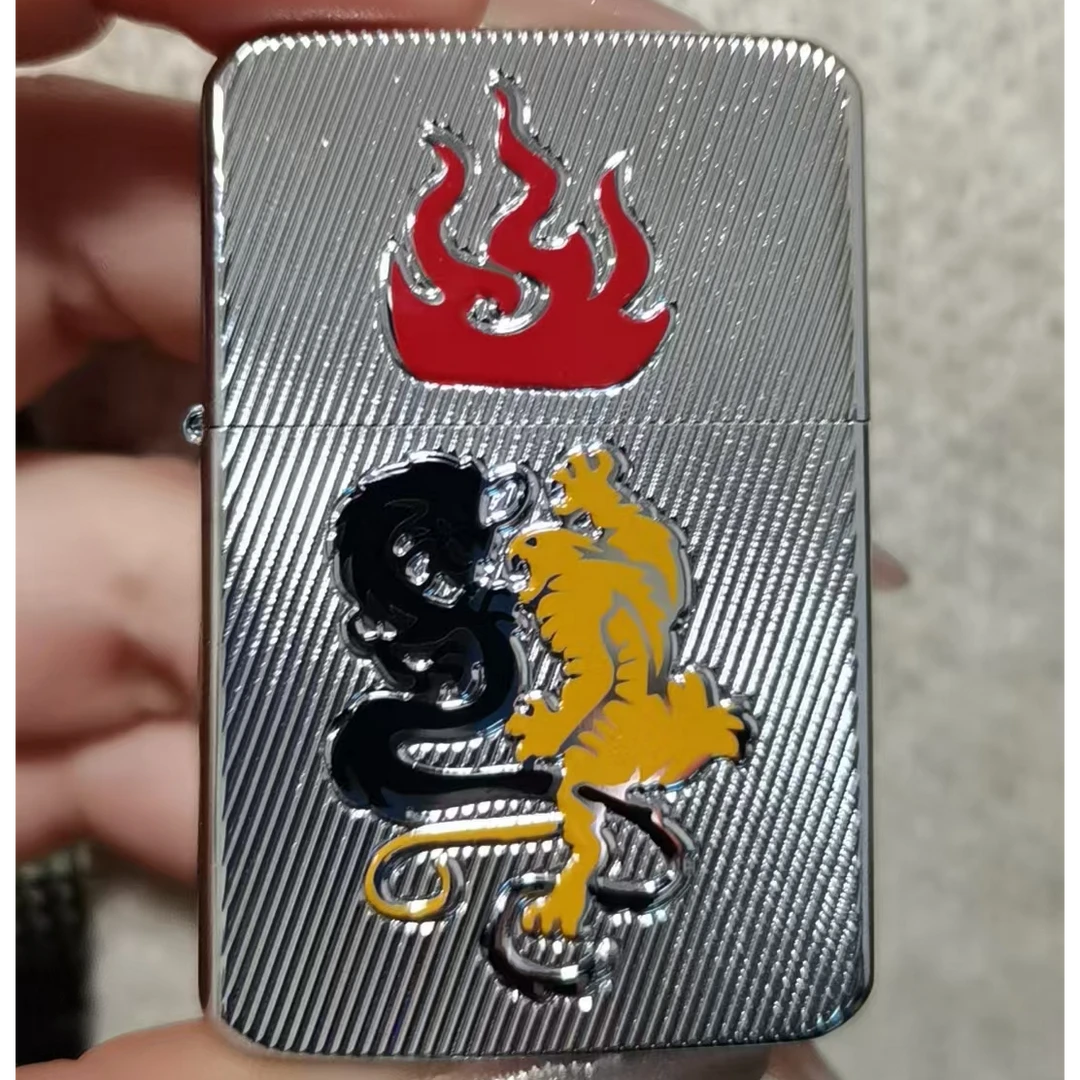 煤油打火机 火龙复古防风正品煤油砂轮打火机送男士礼物