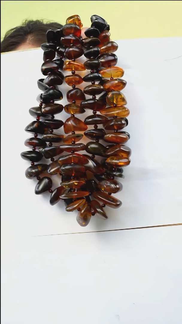 【闪购商品】琥珀颈饰未镶嵌多样性发一
