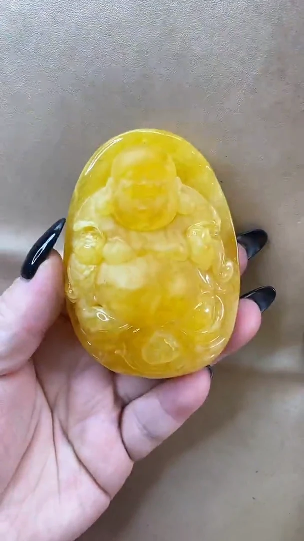 琥珀颈饰未镶嵌吊坠
