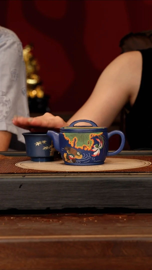 茶壶紫砂宜兴紫砂SJK 老墨绿 汉瓦 220cc