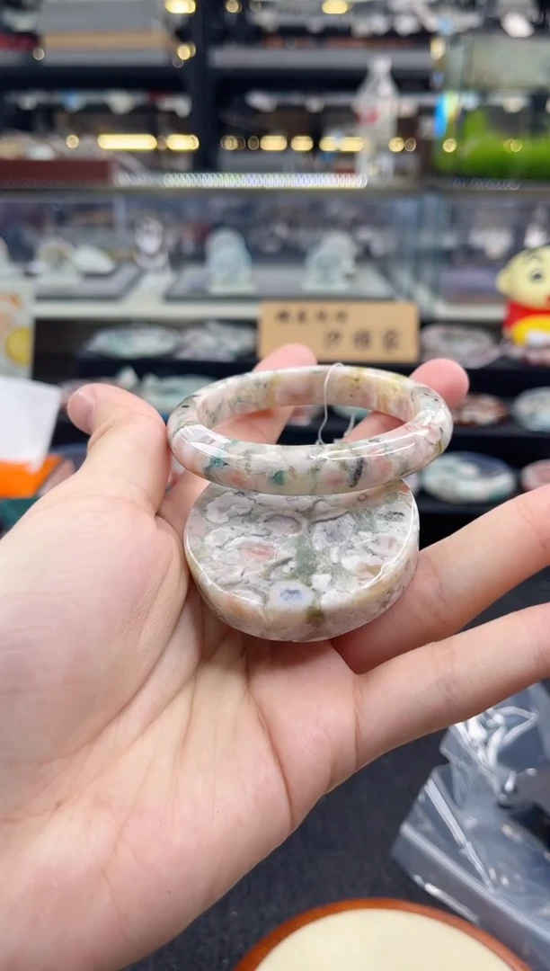 未镶嵌手镯石英质玉54--56圈口（赠品镯心）s94778