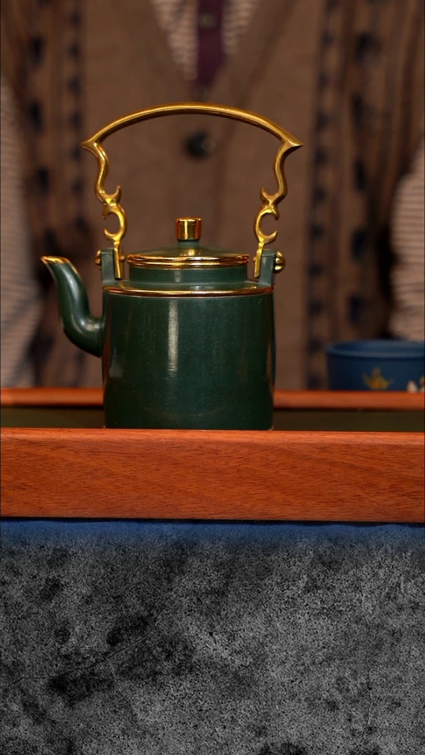 紫砂 宜兴紫砂 ZXJ 水磨 洋桶提梁