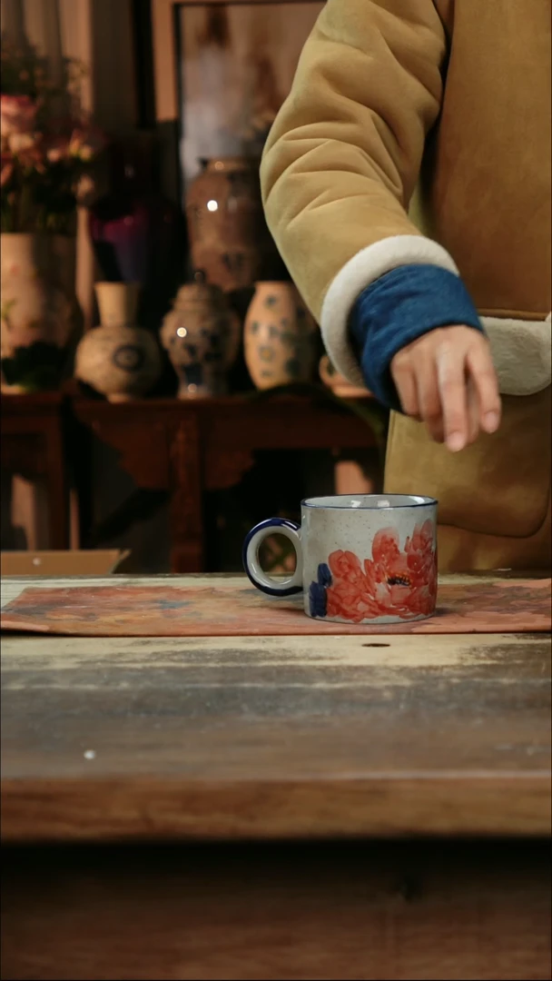 【闪购商品】瓷片景德镇纯手工釉下彩精品花瓶