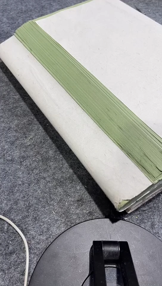 34/68雁皮螺纹珍金绿色50张
