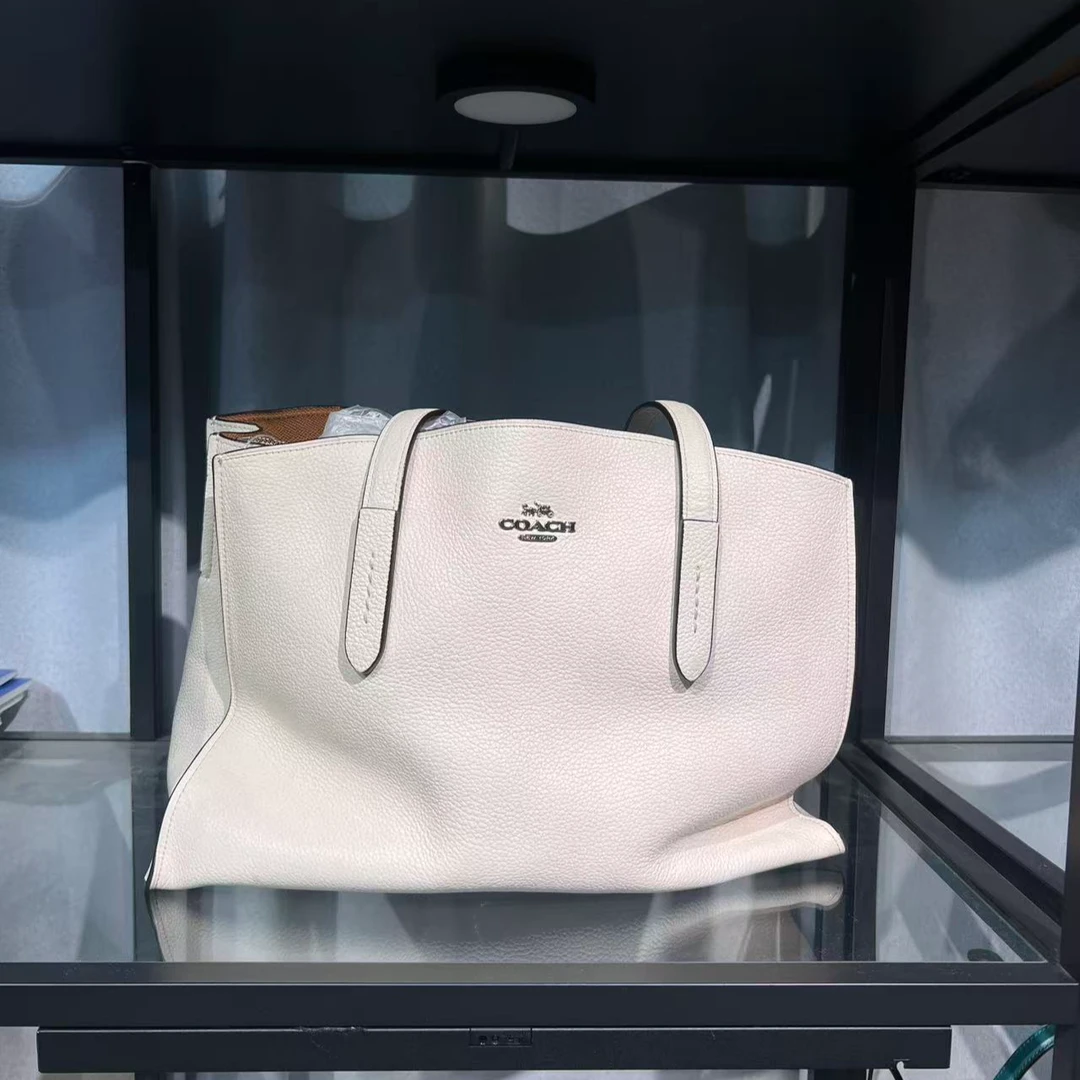 95新 COACH/蔻驰 蔻驰白色手提/日常百搭/D店