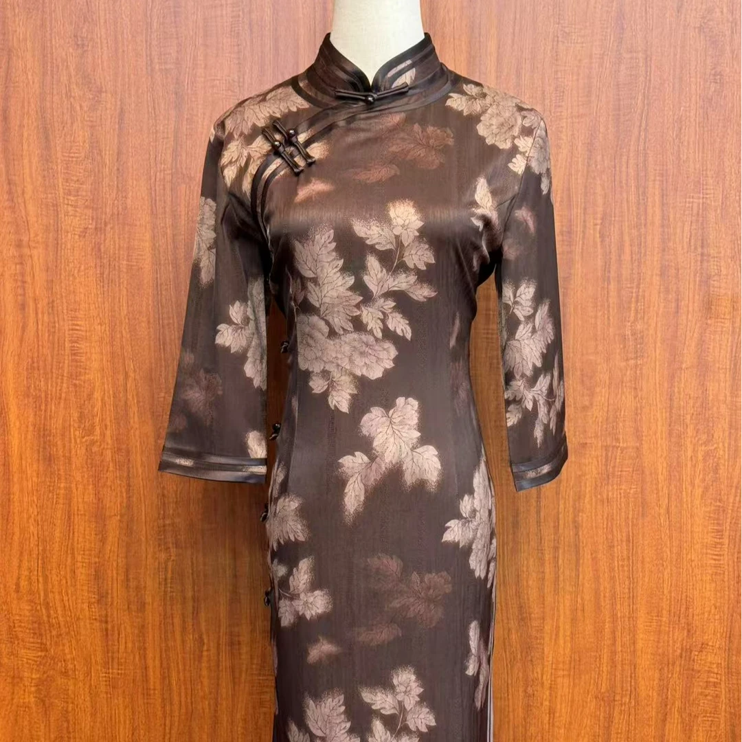 【夜澜花影】2025年春季新款复古百搭优雅大方日常淑女旗袍