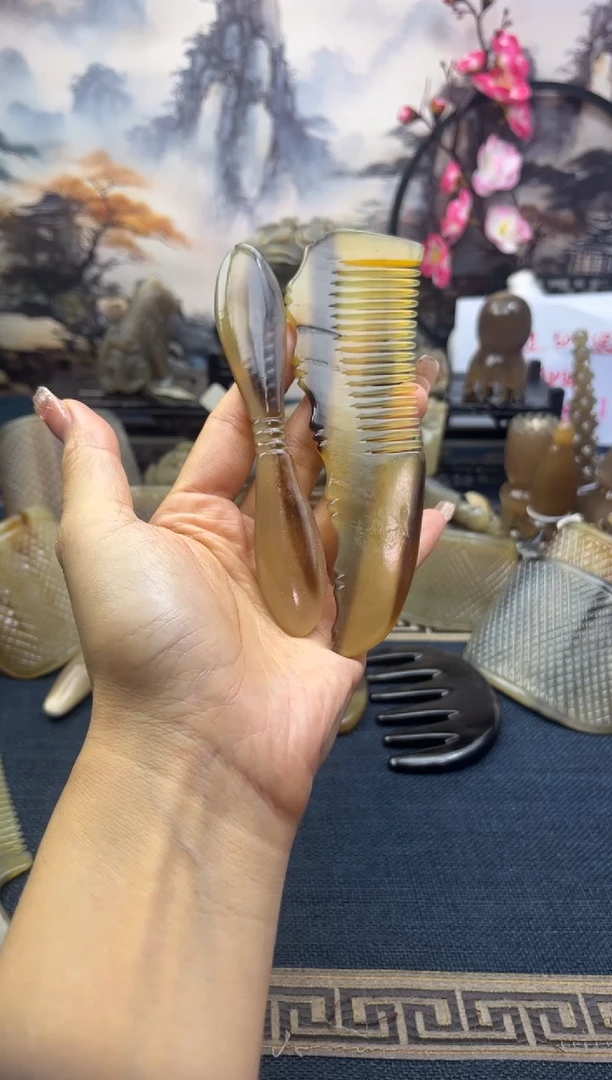 云南老白水白水发簪 包包梳一直组
