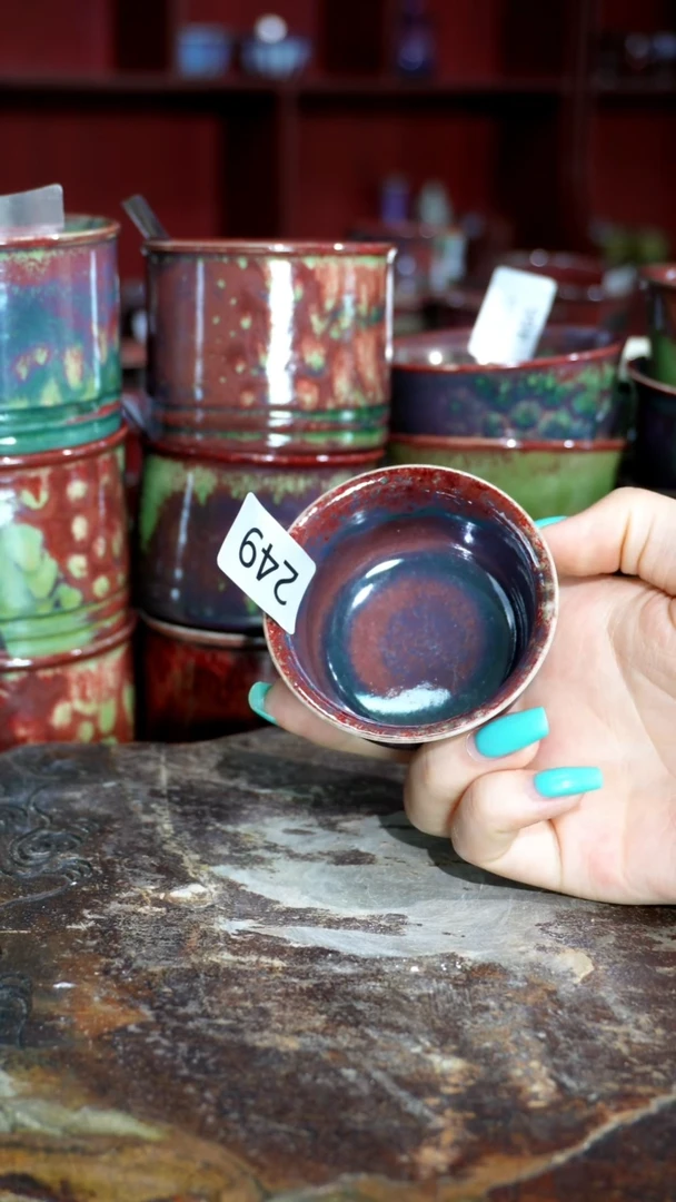 摆件精品窑变钧瓷茶器