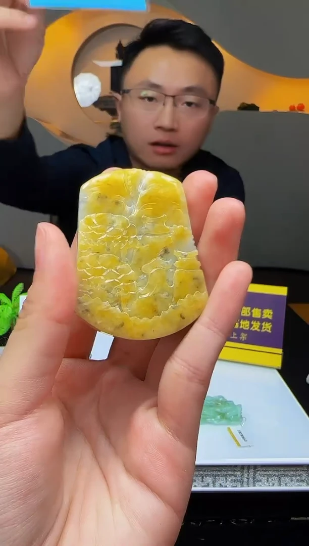 【闪购商品】翡翠颈饰未镶嵌Q03738翡翠毛货