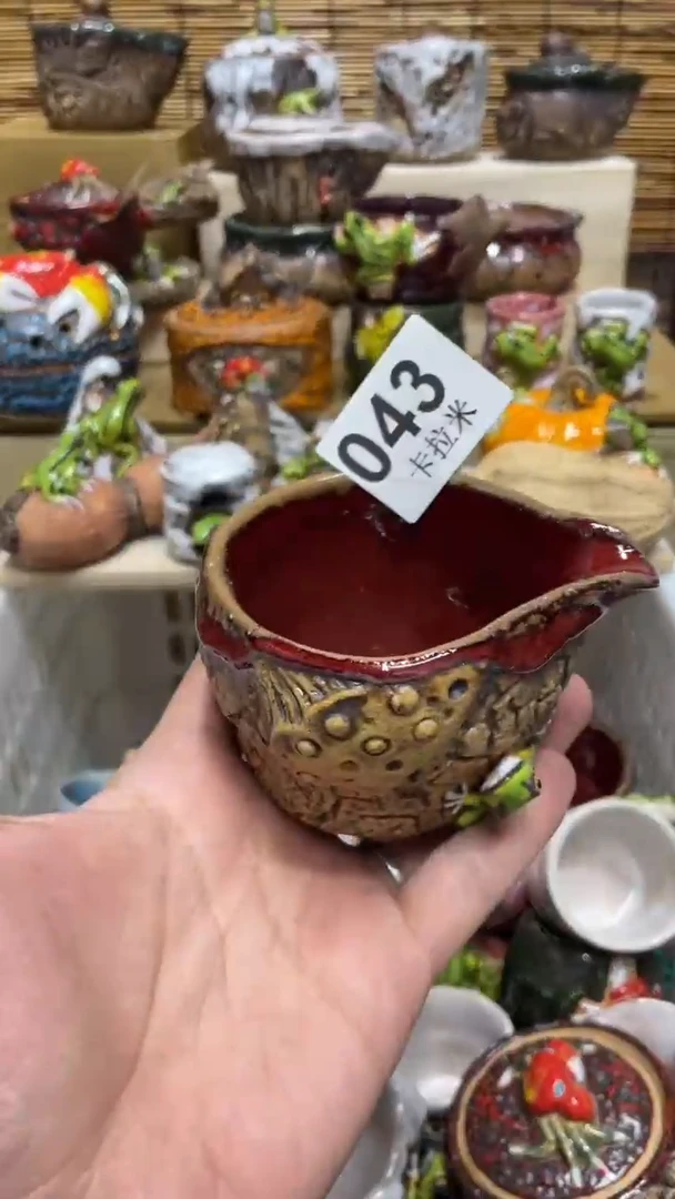 老****）043精美粗陶手工柴烧