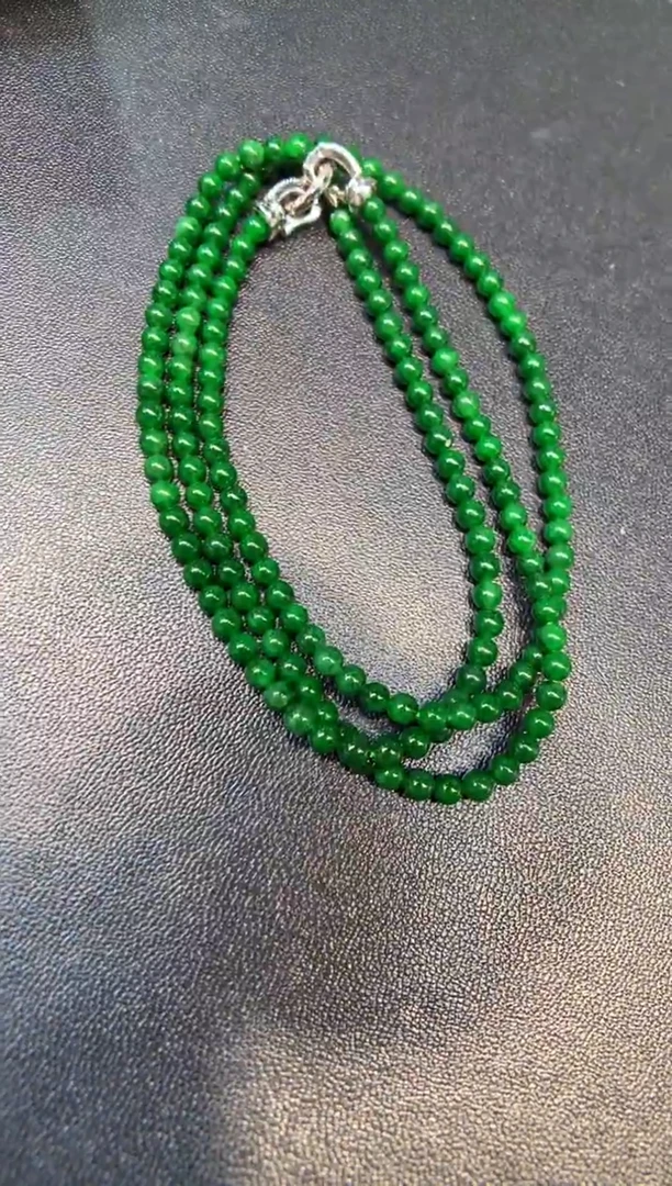 颈饰未镶嵌翡翠长串