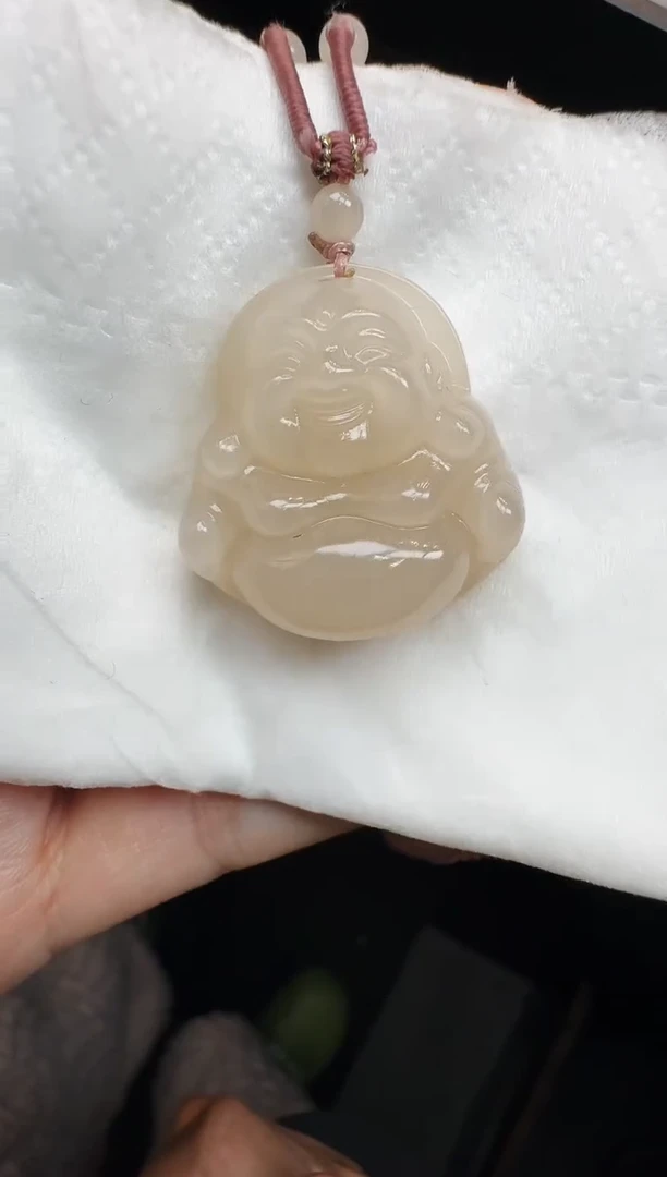 【闪购商品】和田玉颈饰未镶嵌藕粉30佛公