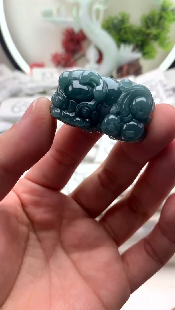 【闪购商品】翡翠颈饰未镶嵌貔貅