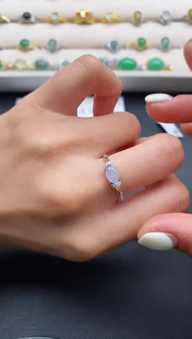 银S925镶嵌戒指翡翠11111111+10