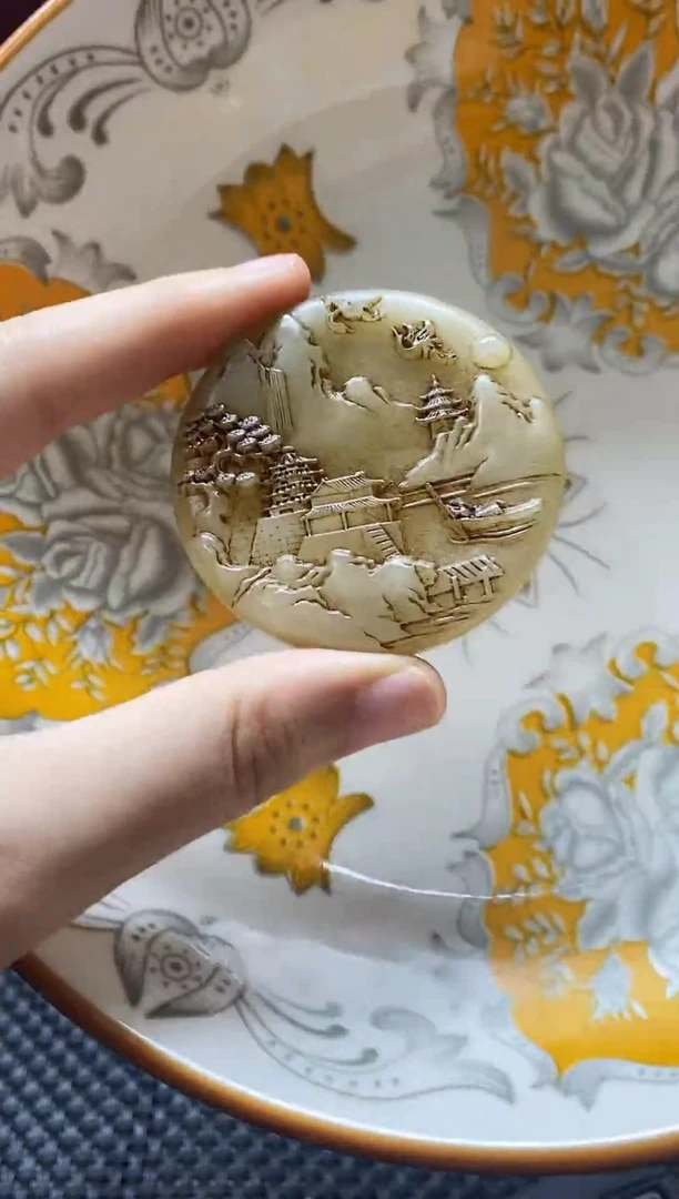 瓷片瓷片 瓷器 摆件 1个