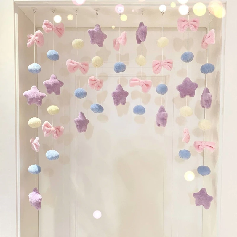高颜值卧室客厅门帘装饰品遮挡隔断创意少女心挂饰儿童房装饰挂饰