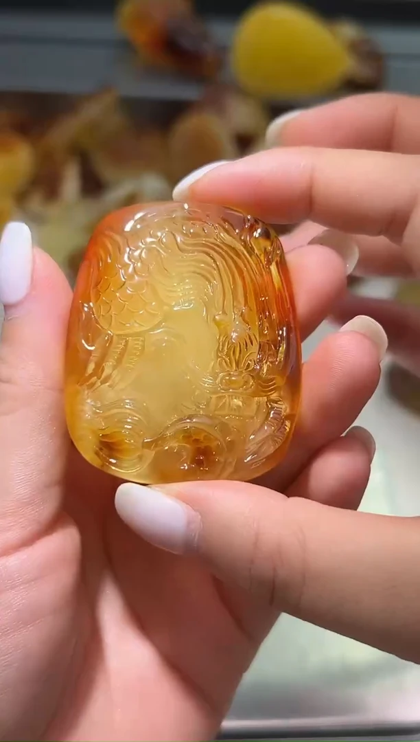 裸石琥珀未镶嵌琥珀蜜蜡吊坠