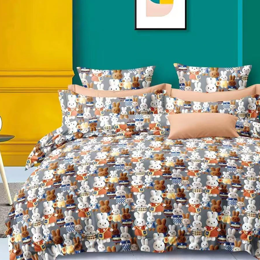 （0117）特厚老粗布床单吸汗透气2.45*2.45米（+－5公分）小兔乖乖