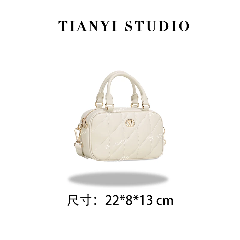 【TY】GQ-77501-米白 轻奢高级韩版单肩潮流时尚简约女包