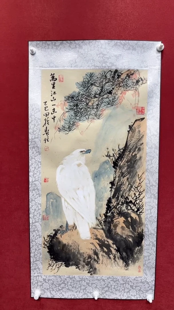 国画老师现场创作  2