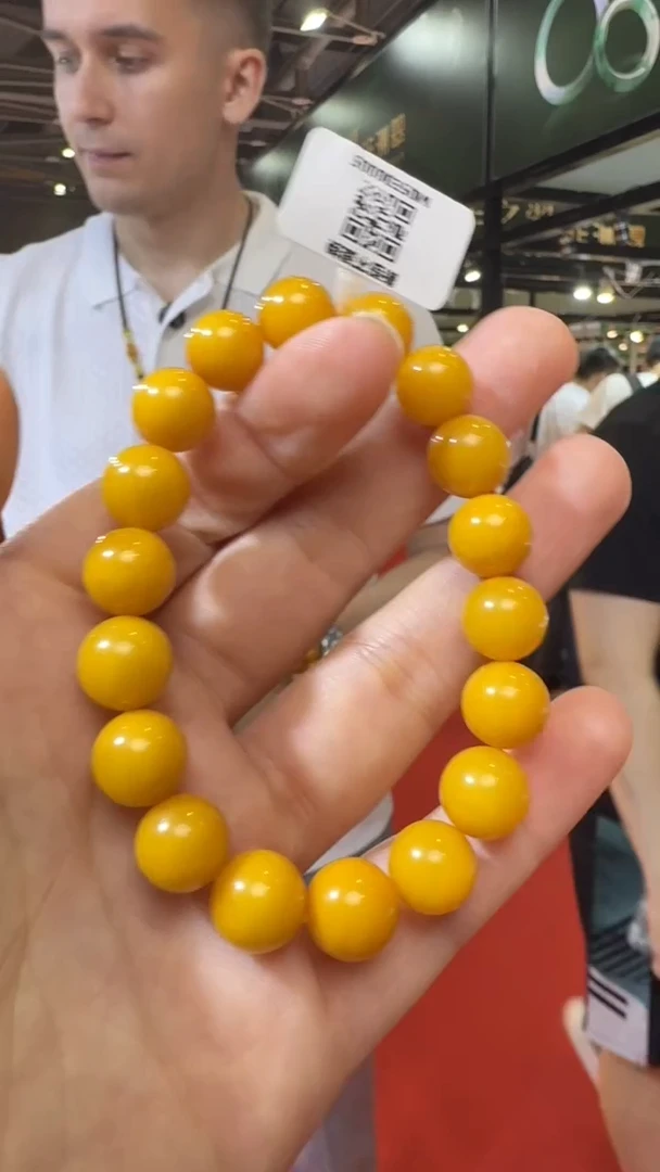 未镶嵌琥珀手链杭州珠宝展假一罚十