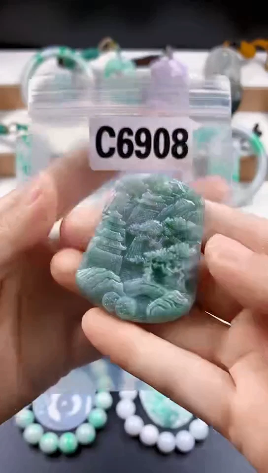 颈饰未镶嵌翡翠天然翡翠吊坠挂件