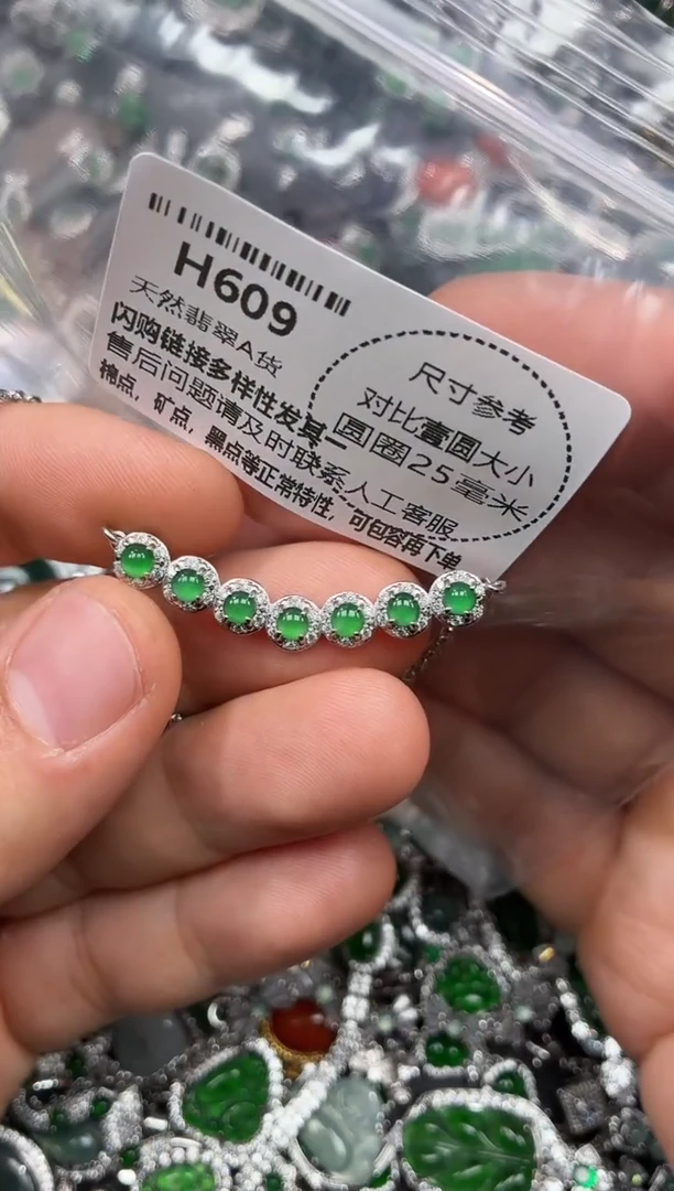 颈饰未镶嵌翡翠H609锁骨链