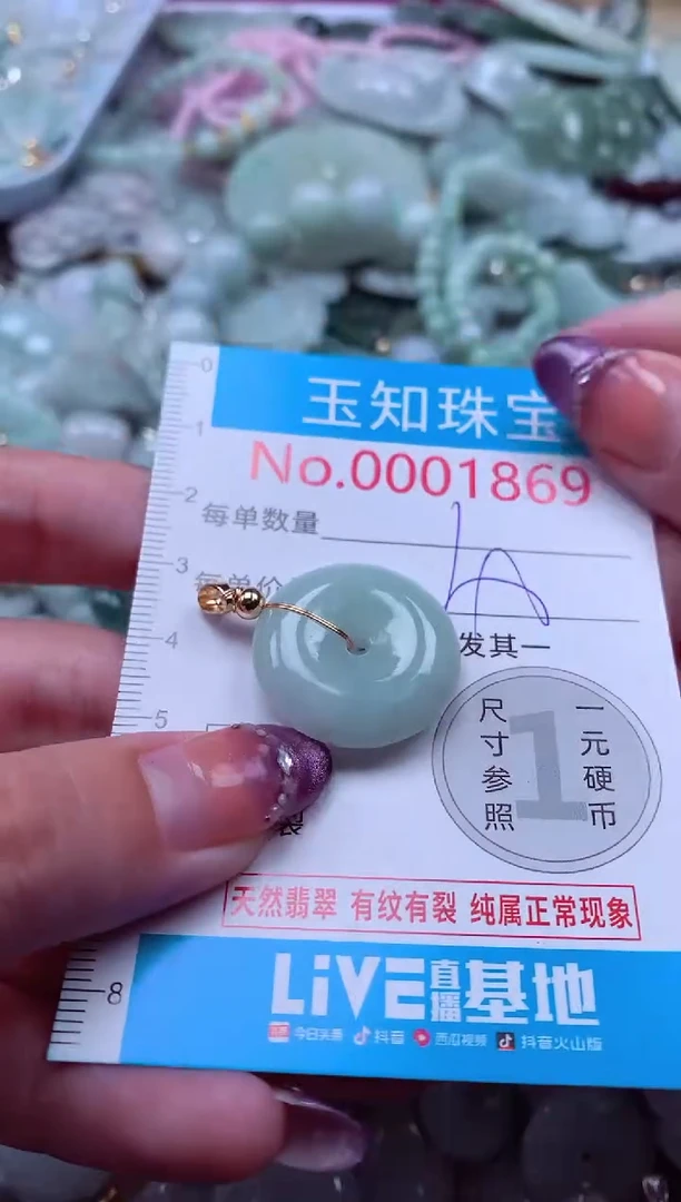翡翠未镶嵌吊坠(不含链)1869