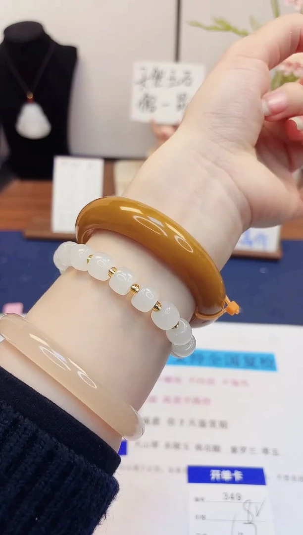 【闪购商品】石英质玉手镯未镶嵌349-财气镯-圈口60
