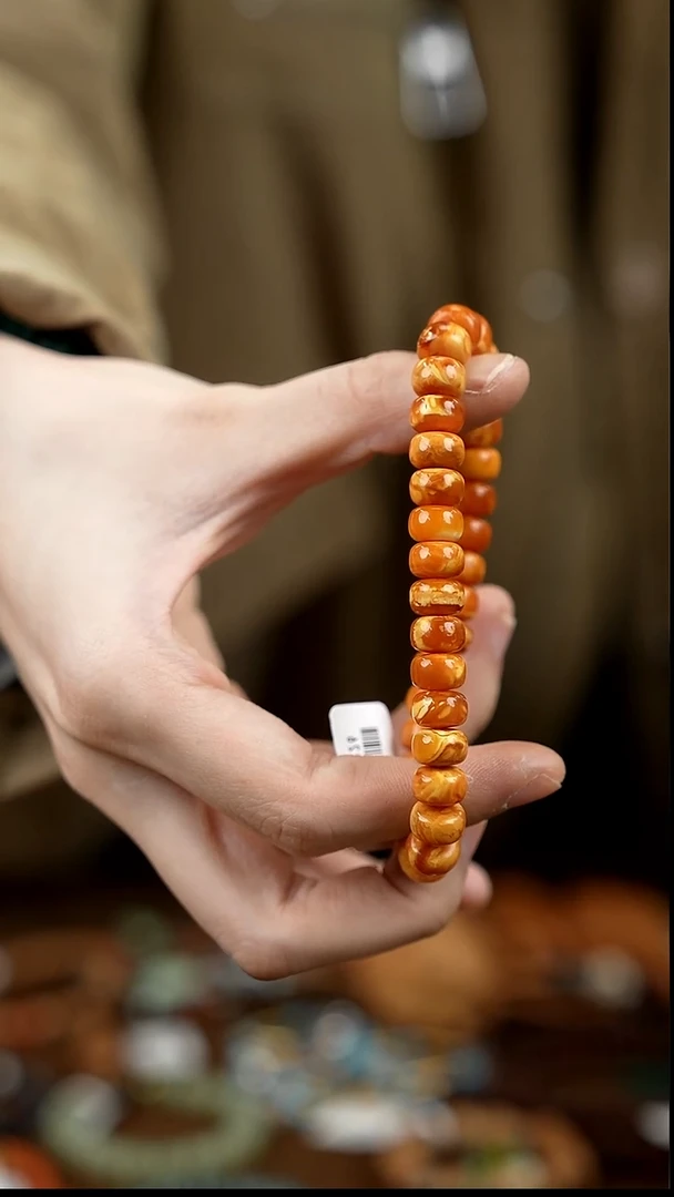 手串蜜蜡未镶嵌蜜蜡老型单圈11.2g9/