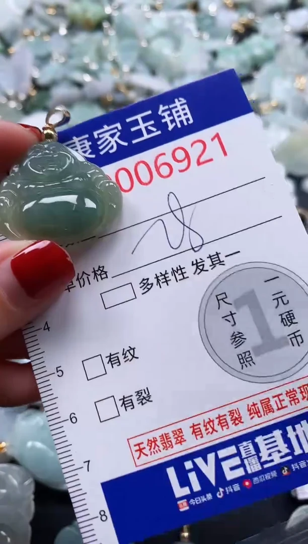 翡翠未镶嵌吊坠(不含链)6921