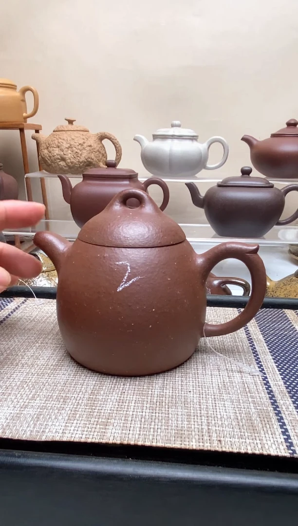 茶壶紫砂250毫升16目天青微瑕