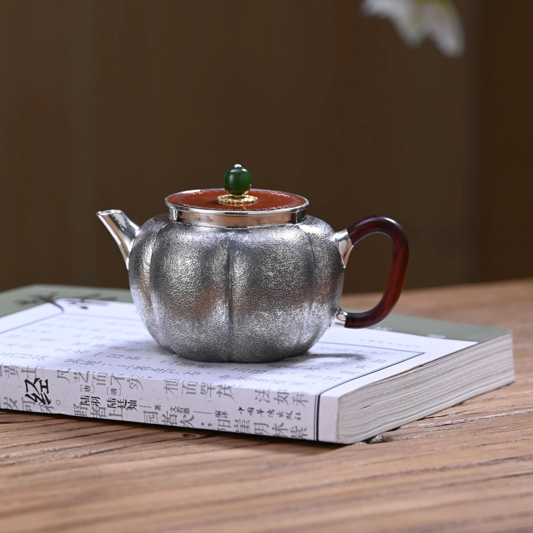 细工坊 铜盖·瓜纹急须 容量：170ml