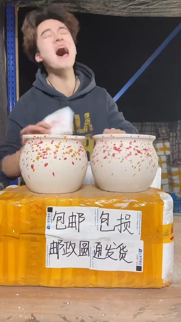 紫砂花盆宜兴紫砂粗陶花盆18*16