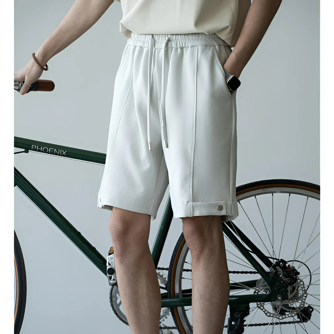 奥兰德保罗轻量化空气层短裤男士夏季新款运动休闲短裤垂感五分裤