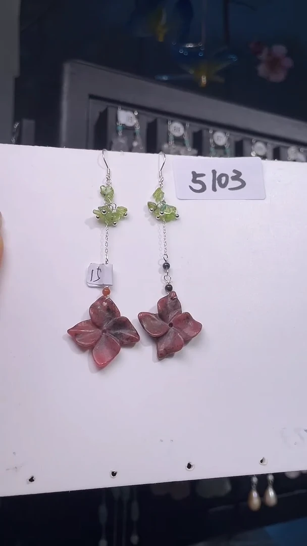 银S925镶嵌耳饰紫晶喜欢拍