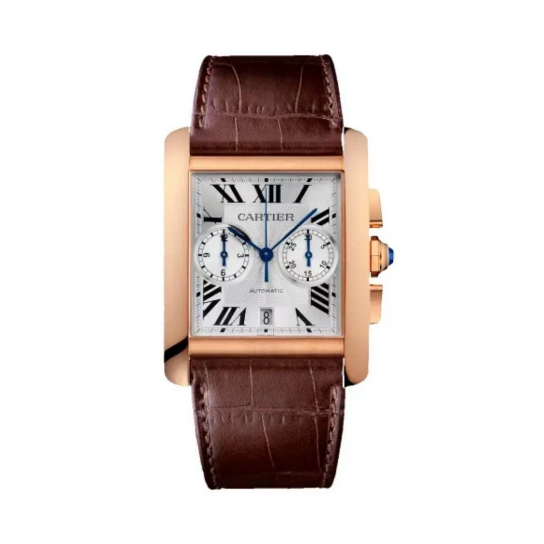 99新 Cartier/卡地亚 坦克/W5330005/18k玫瑰金/男士/18年全套