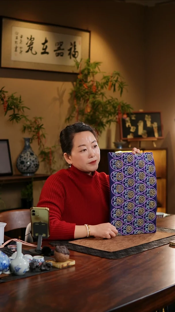 【闪购商品】织绣玫瑰花长大号茶席