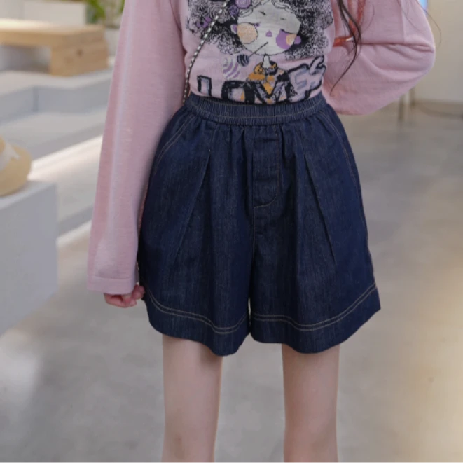 Basic House/百家好25新款百搭牛仔休闲时尚显瘦短裤B0824B53862