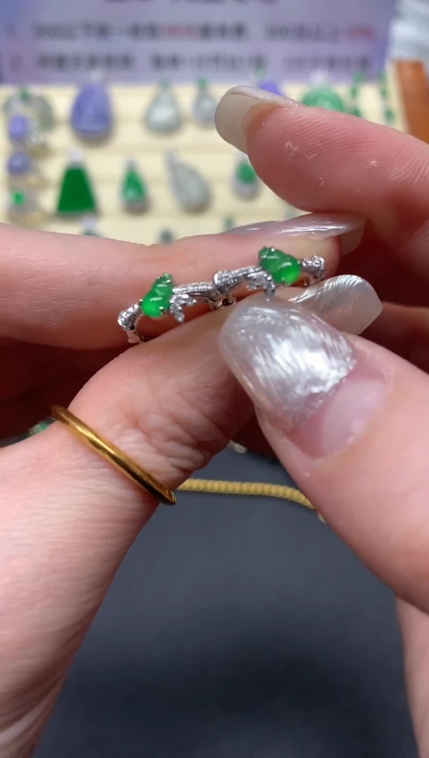 【闪购商品】翡翠耳饰18K金镶嵌耳饰|2800+280