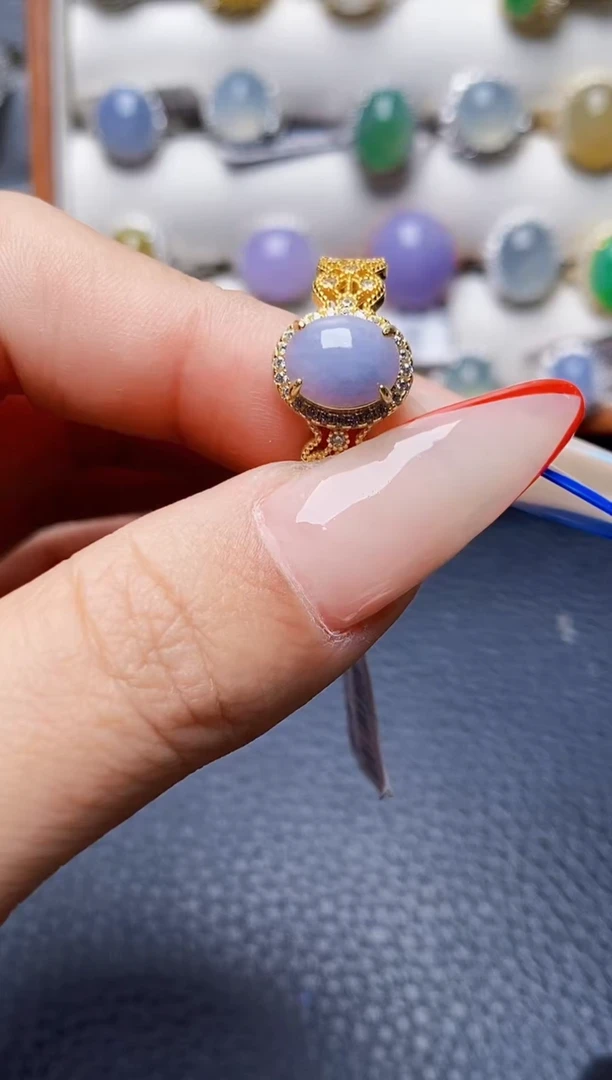 银S925镶嵌戒指翡翠2881