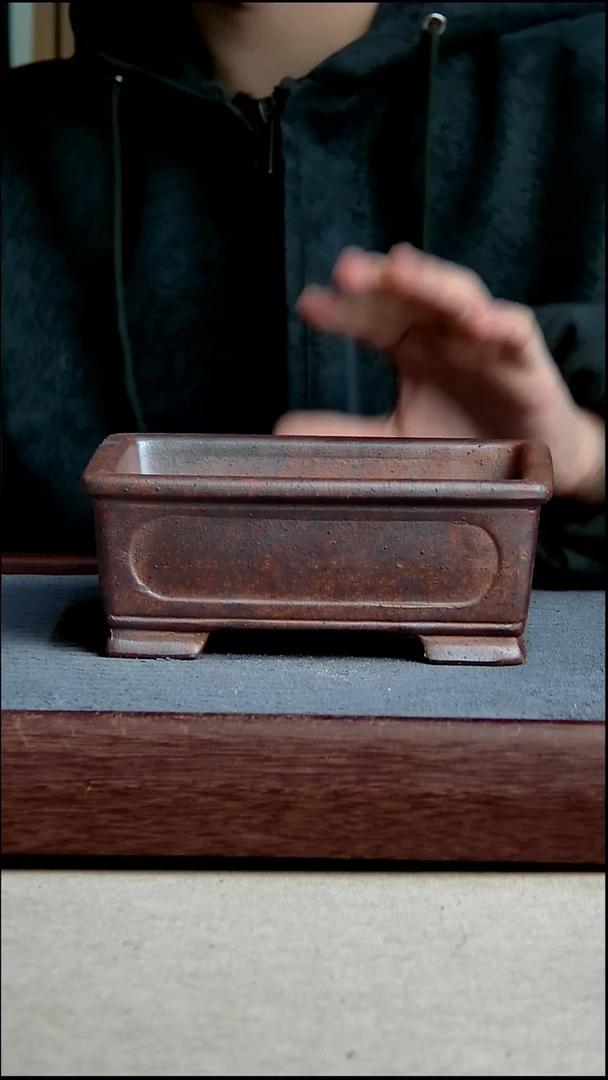 紫砂花盆16*11.5*5.5内径紫砂花盆