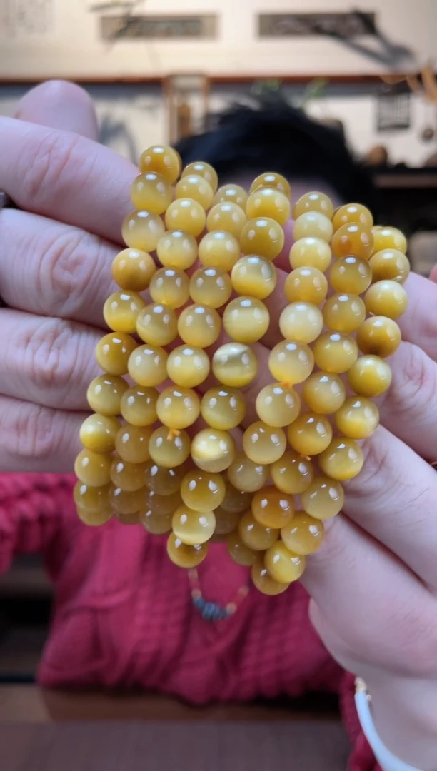 【闪购商品】木变石（虎睛石）手串未镶嵌03金虎眼手串ZD多样性发一