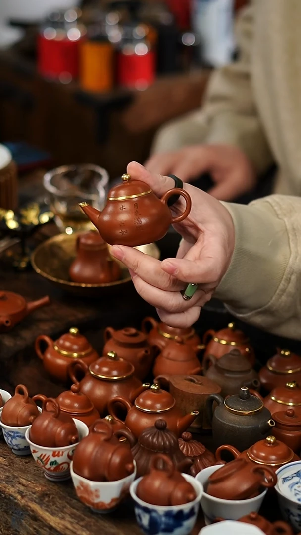 闪购10 60CC 包金小茶壶功夫茶道具