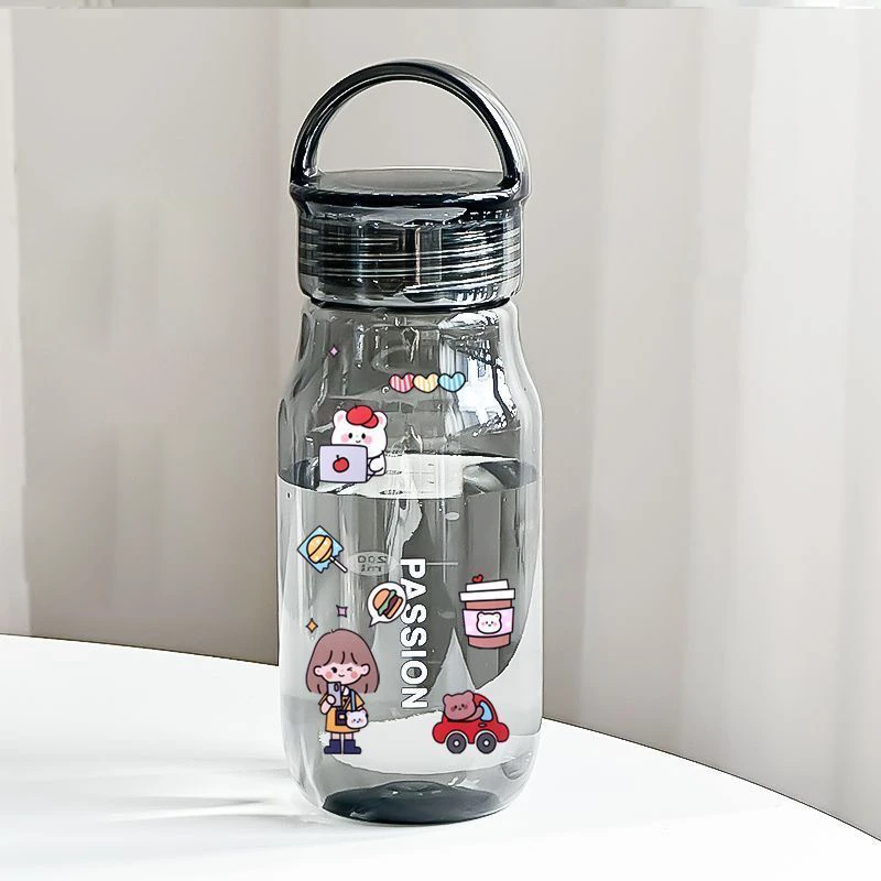 大容量塑料水杯夏女便携太空杯耐高温防摔学生儿童运动水壶杯子