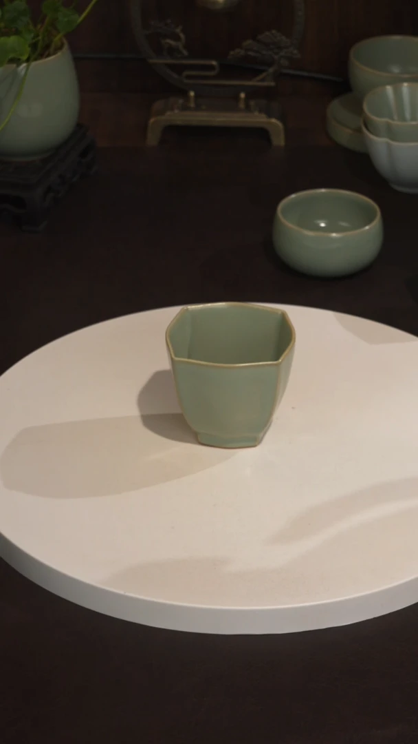 杯宣宝汝瓷原矿原釉