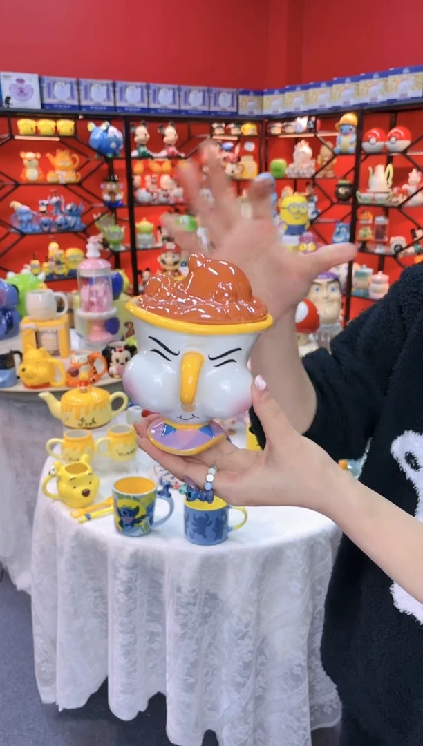 【闪购商品】1@@嘟嘟嘴阿奇陶瓷盖杯