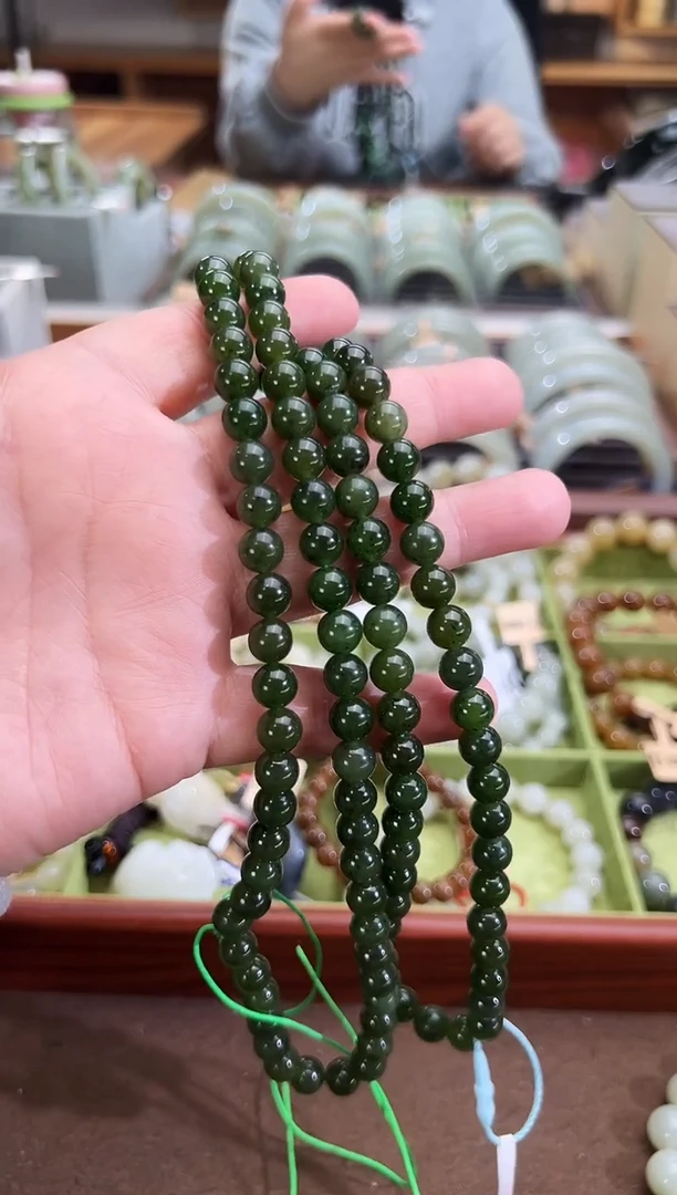 项链未镶嵌和田玉用****5木孜塔格碧玉长链卡8