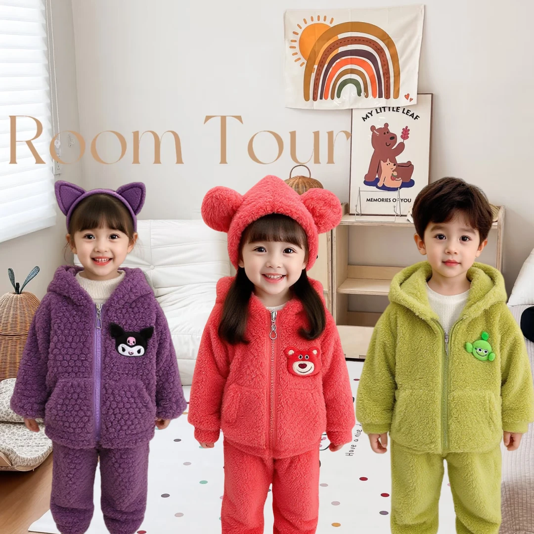 可外穿男宝宝拉链款女孩子保暖睡衣可外穿家居服K271
