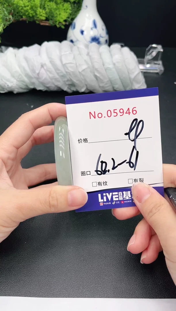 未镶嵌手镯翡翠5946